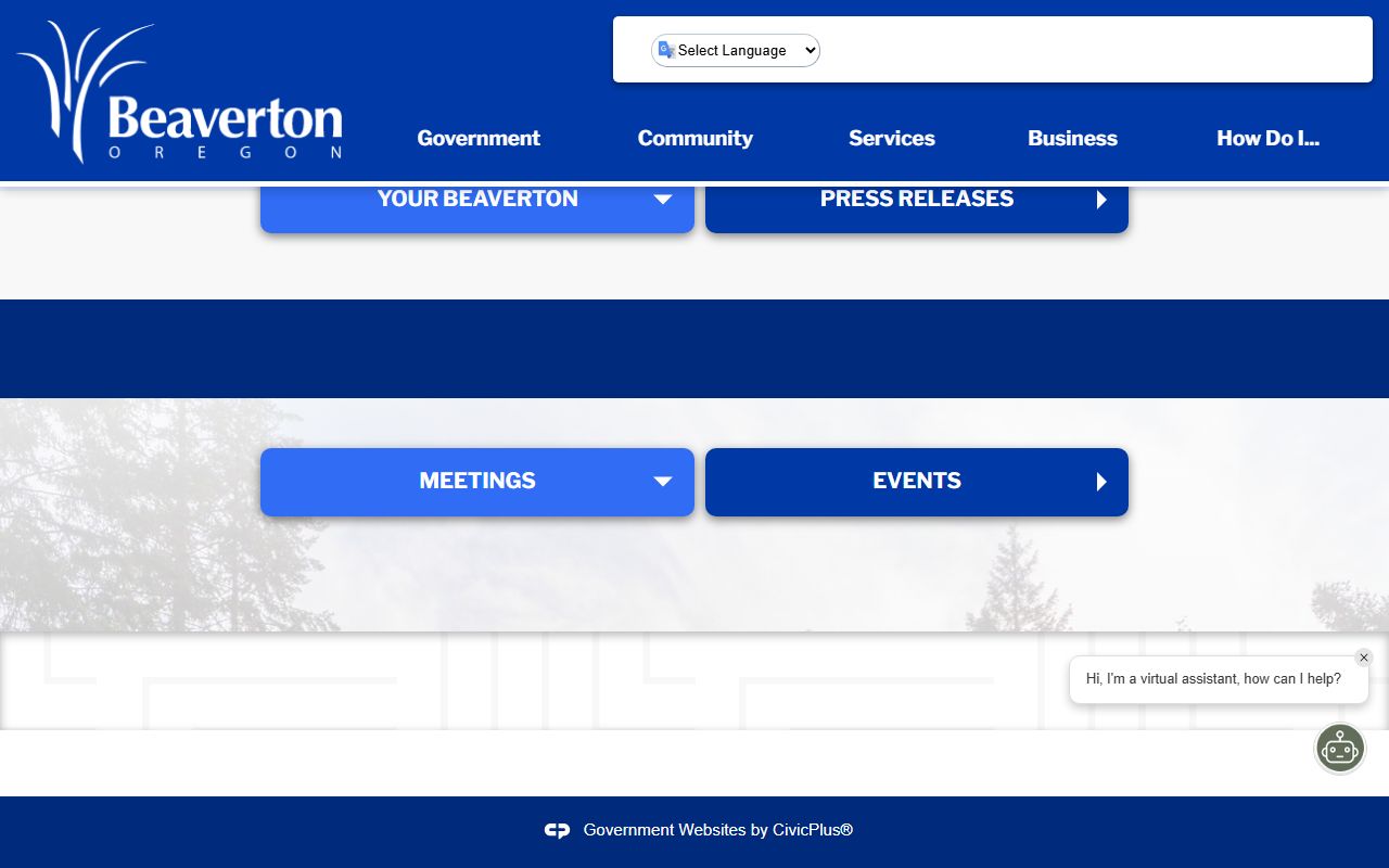 Beaverton birth records information from City of Beaverton official website