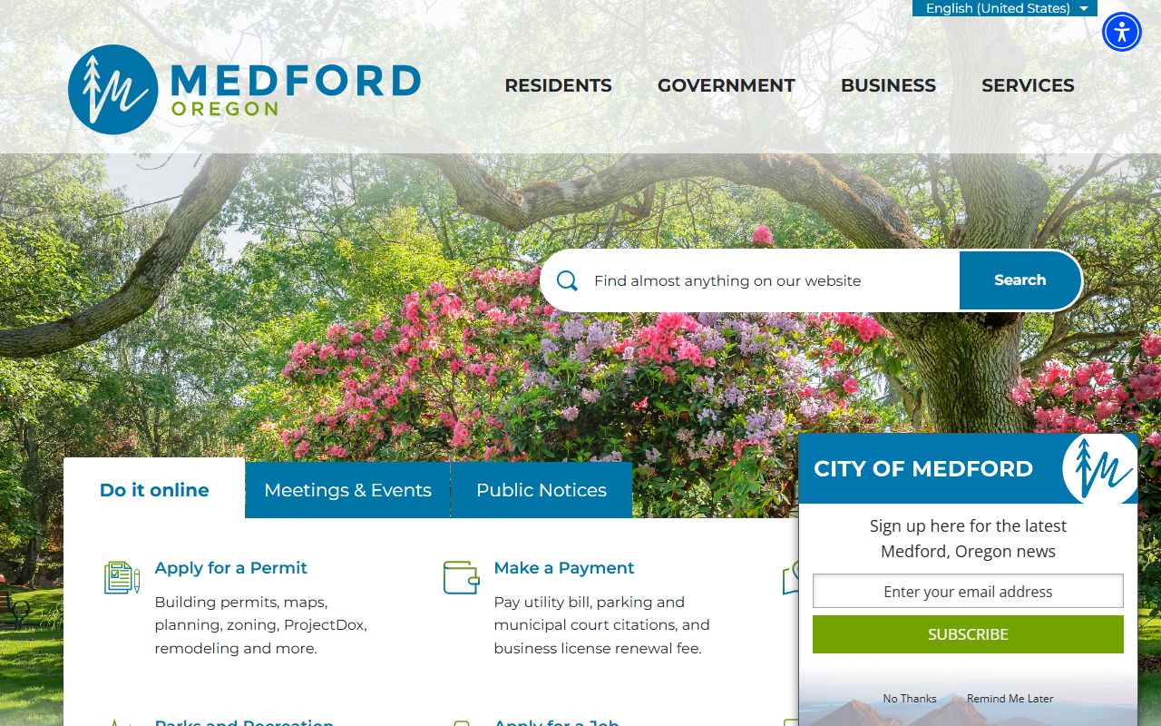 Medford birth records information from City of Medford official website