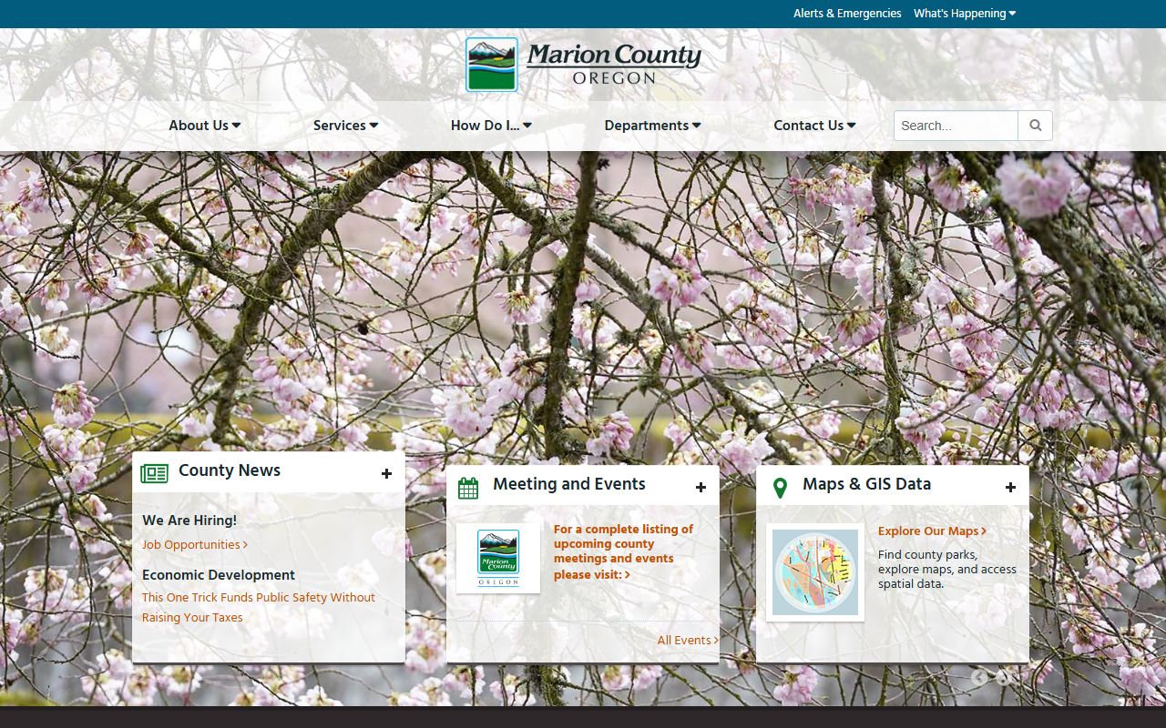 Marion County official website for birth records in Salem Oregon